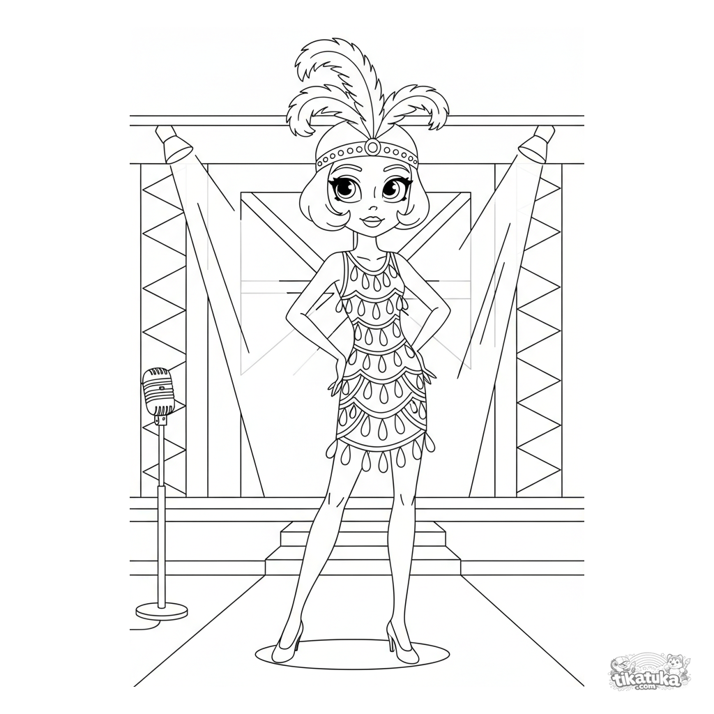 Платье флэппера 1920-х