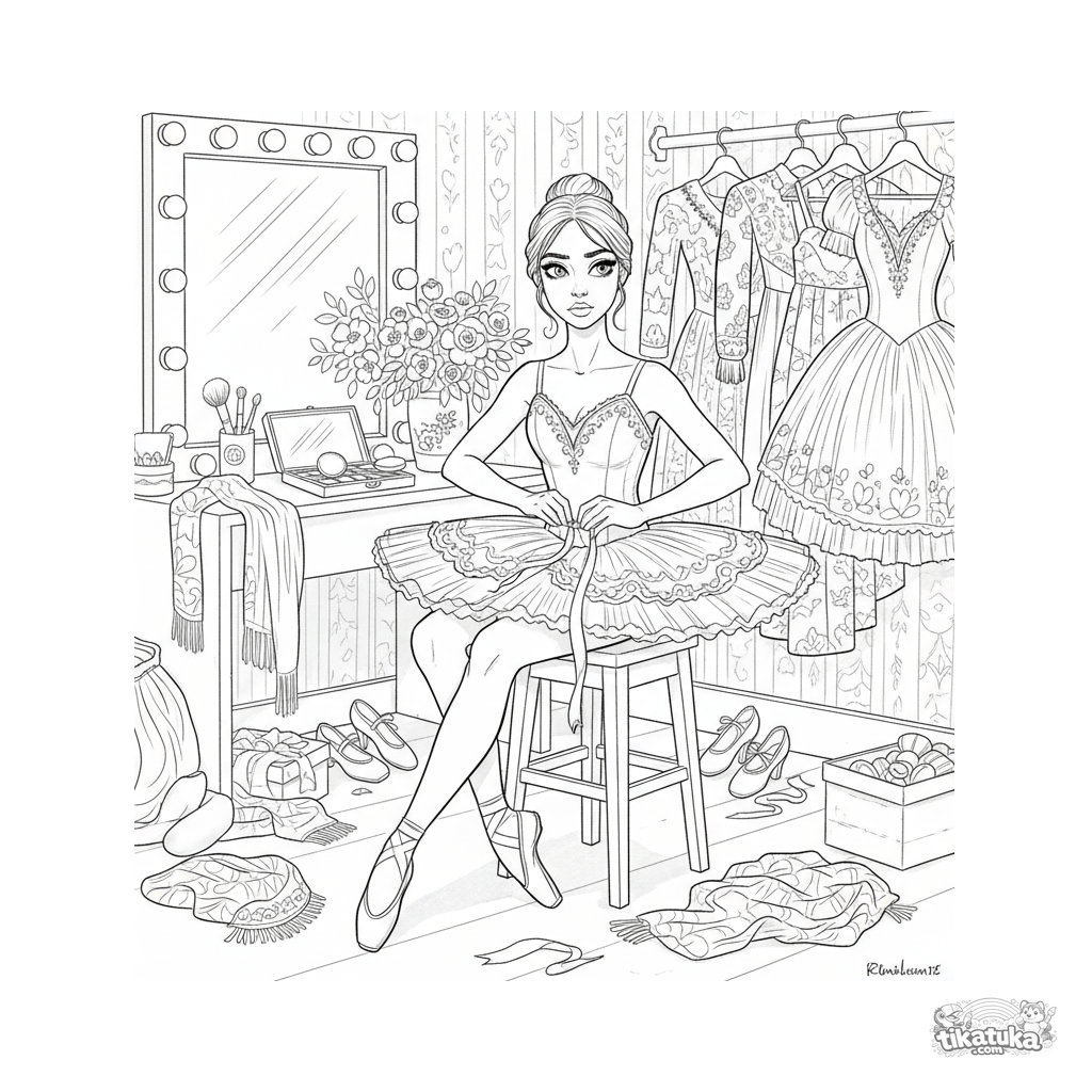 Балетная пачка за кулисами