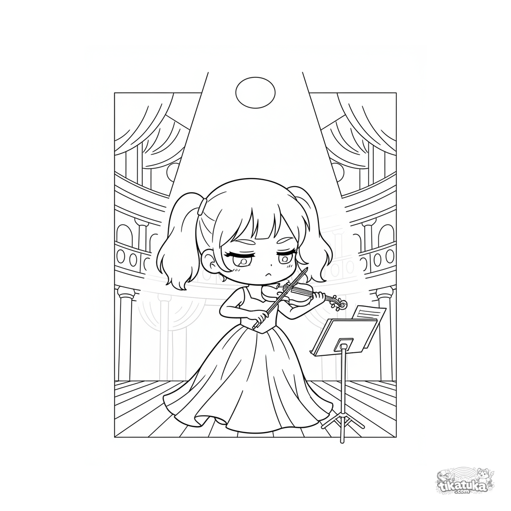 Чиби-скрипачка