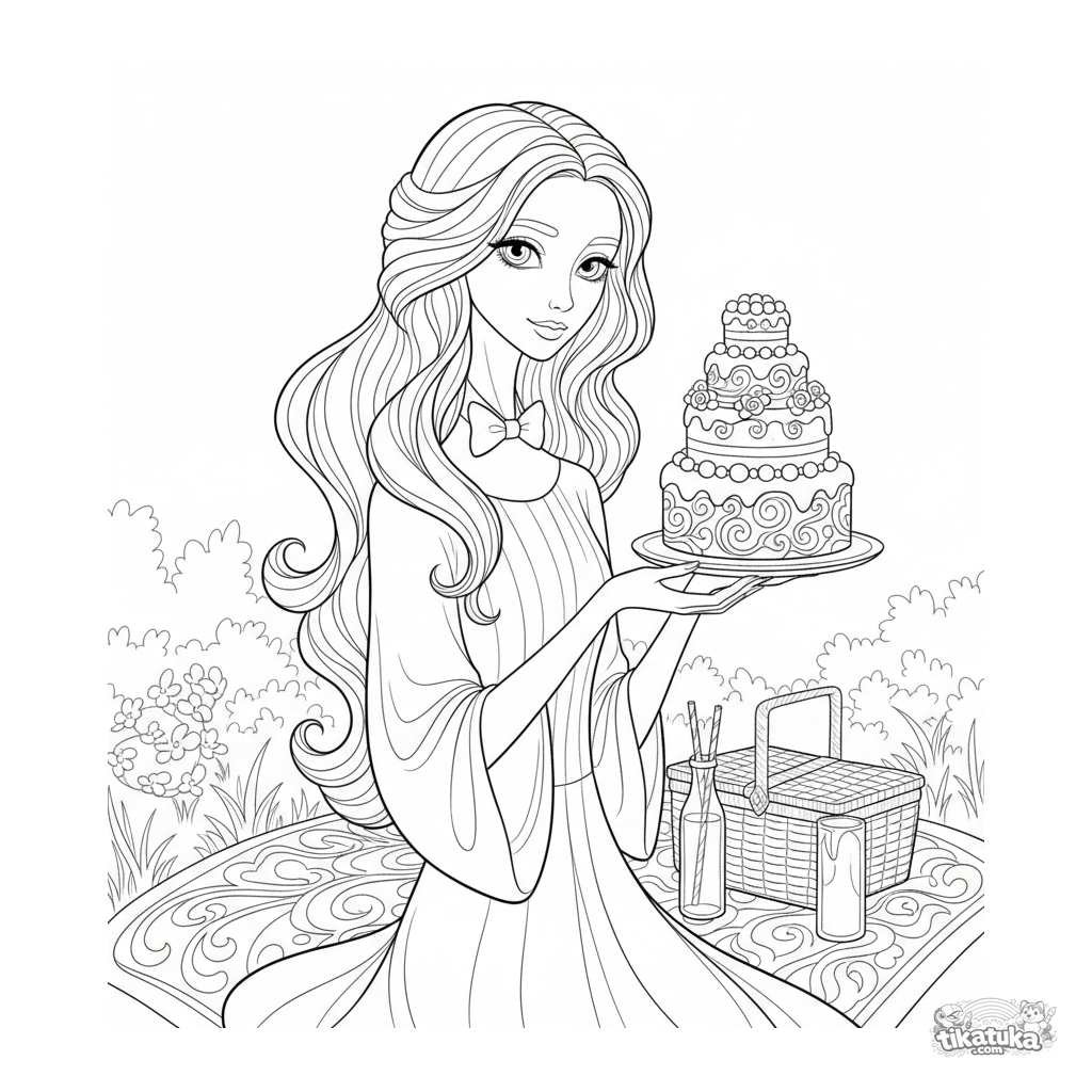 Элегантный монстр подаёт торт