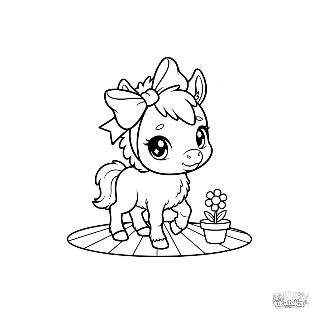 Жеребенок на первом выступлении