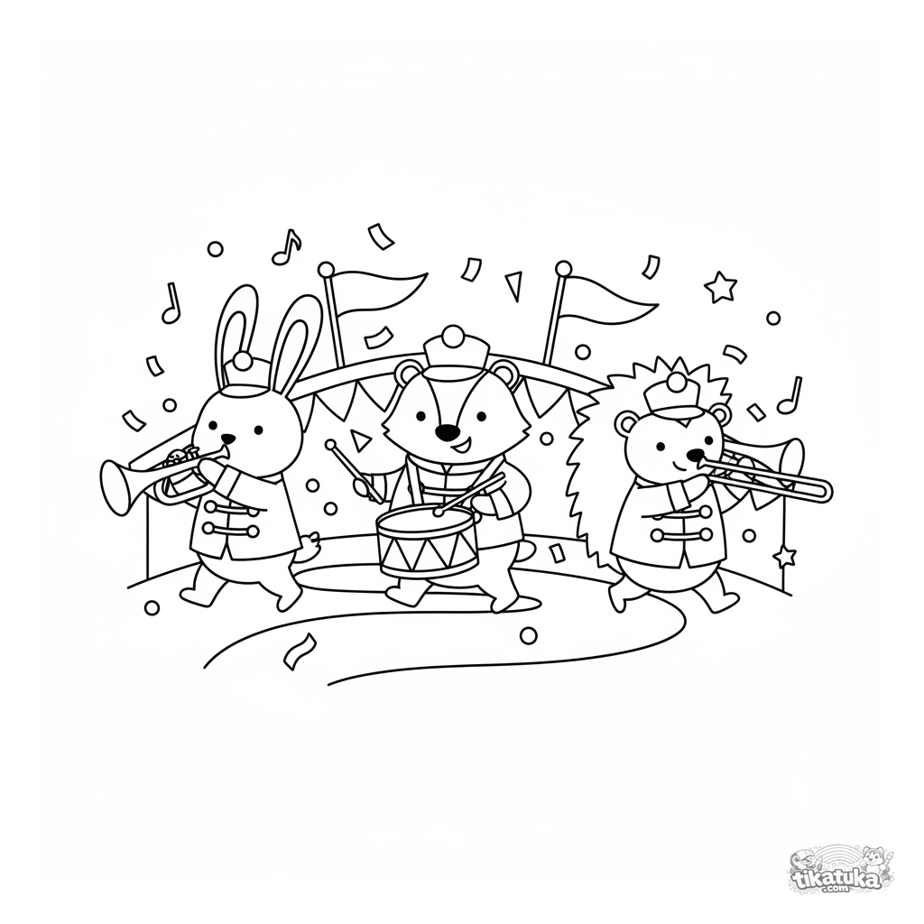 Духовой оркестр на параде