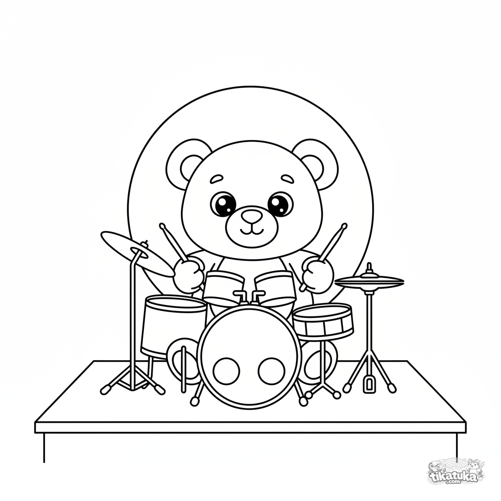 Медвежонок-барабанщик