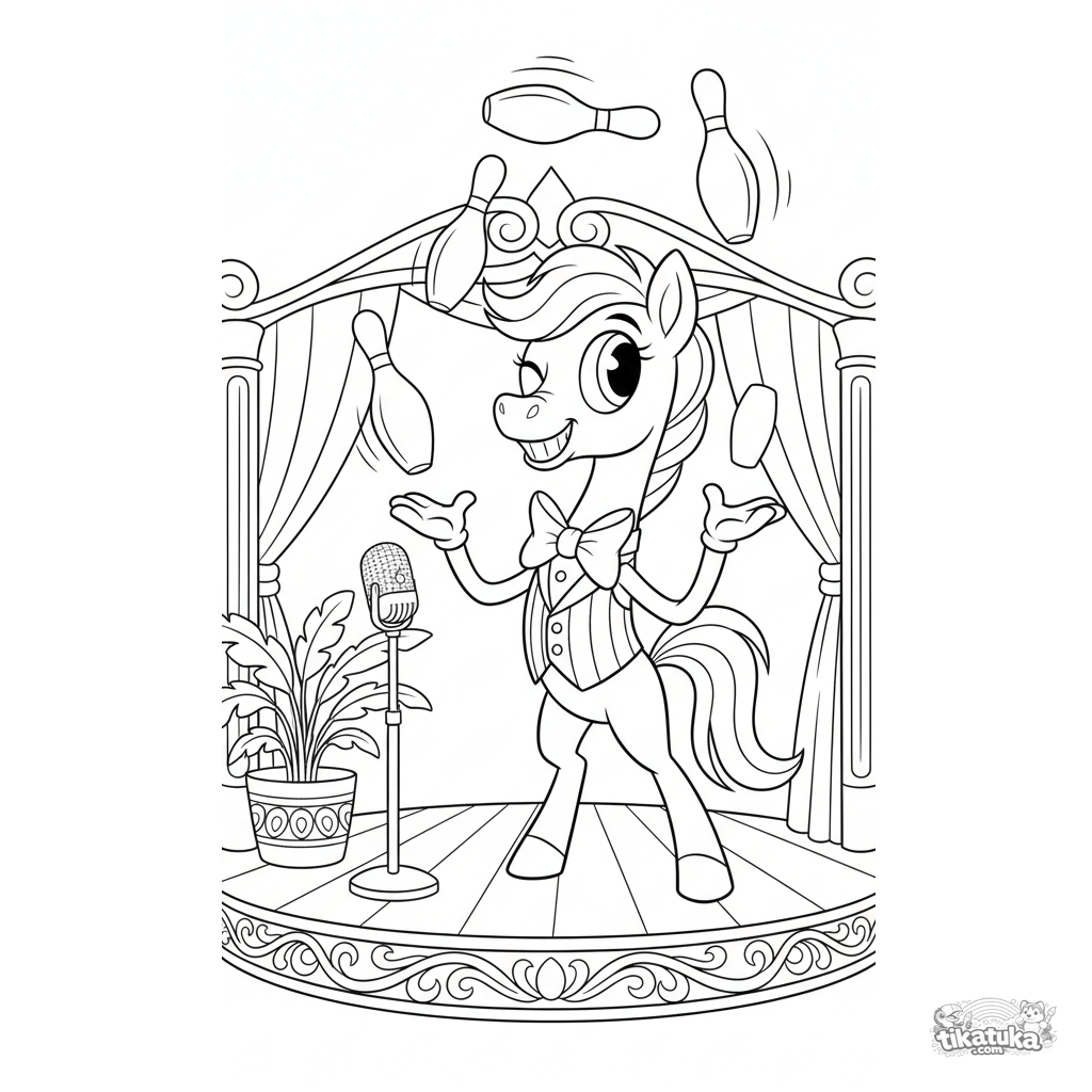 Пони-жонглёр в водевиле