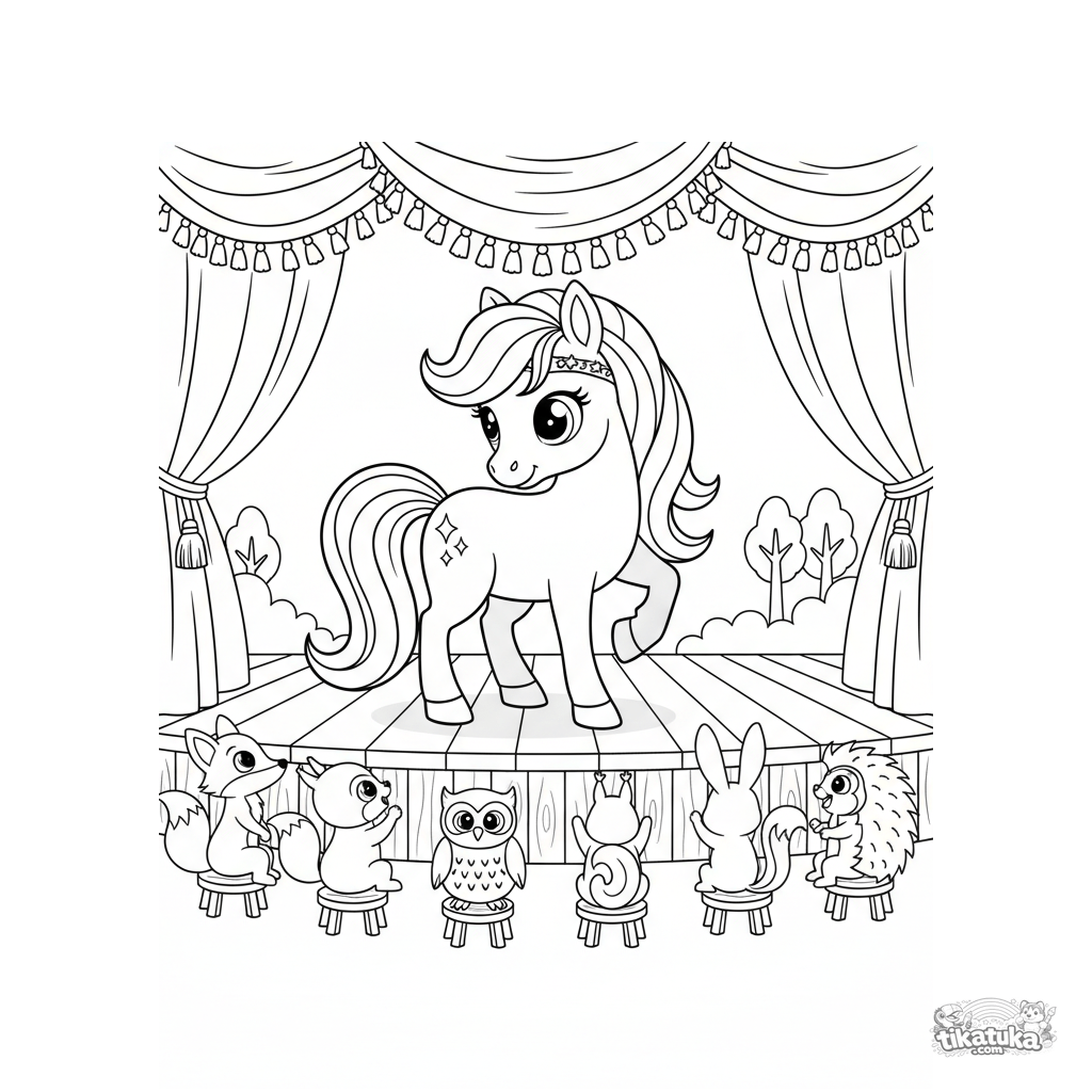 Пони на сцене