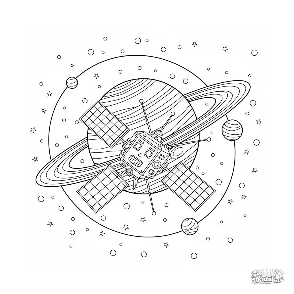 Винтажный зонд у газового гиганта
