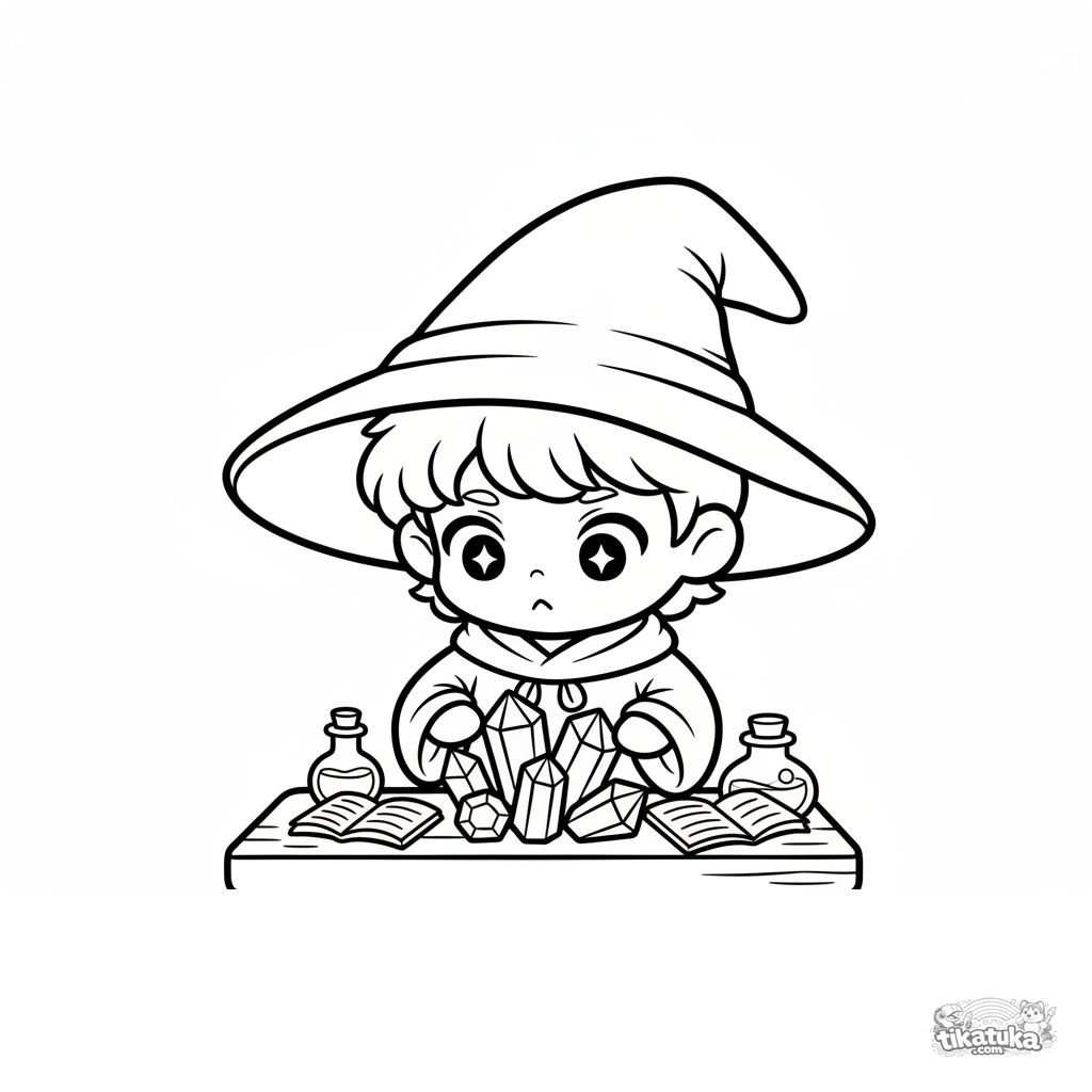 Ученик и волшебные кристаллы